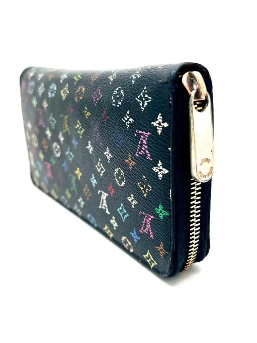 Louis Vuitton Multicolor Monogram Zippy Wallet Pink